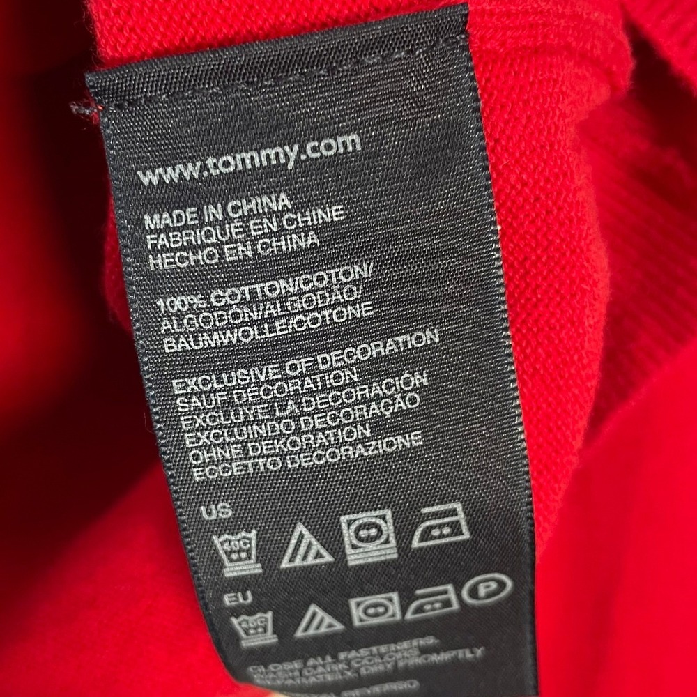 Tommy Hilfiger Womens Americana Star‎ Cardigan L Red Preppy Nautical Patriotic - Picture 7 of 8